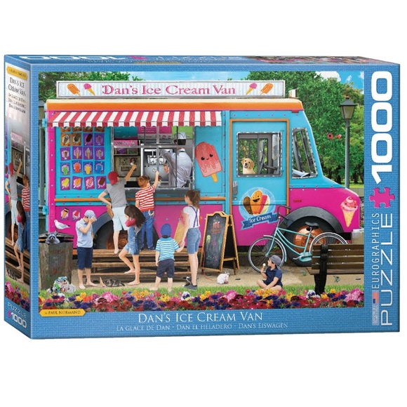 eurographics Other - 3/25$ Eurographics puzzle 1000 ice cream van